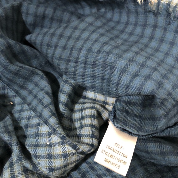 HUMMINGBIRD Ombré plaid shirt size large - Picture 5 of 5